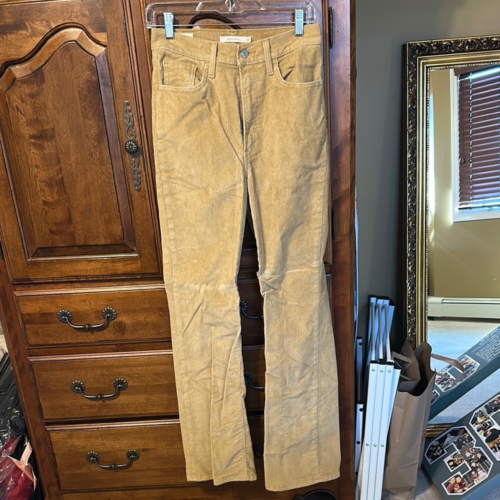 LEVIS Tan Corduroy Bootcut Pants